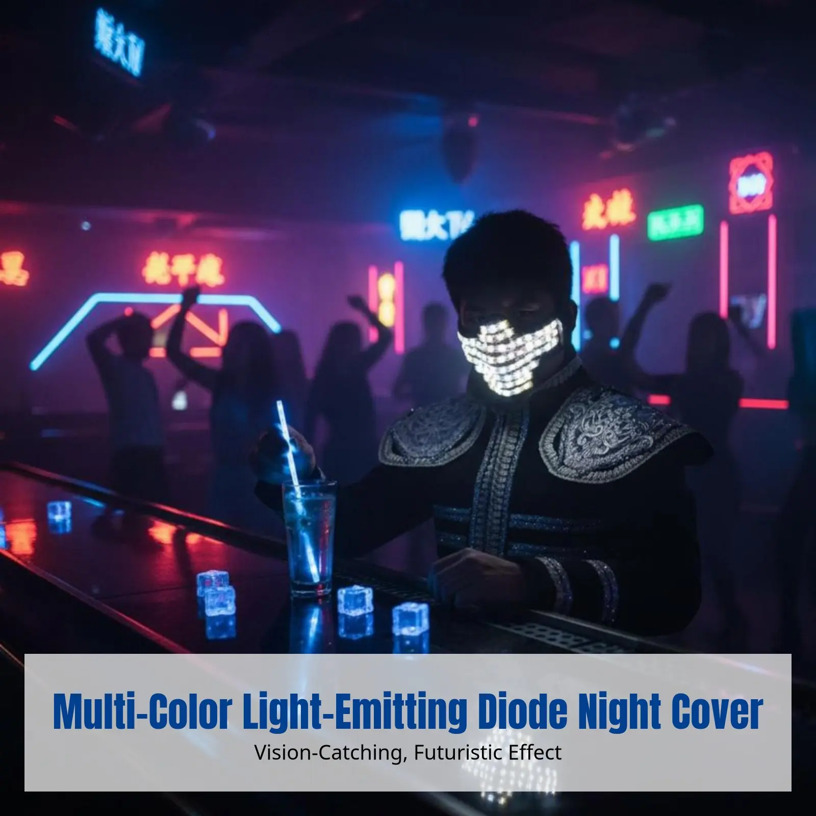 LED Luminous Face Mask, Flashing, Rechargeable, Futuristic Fighter, Party, Bar, KTV, Multi-Color Option
LED Luminous Face Mask, Flashing, Rechargeable, Futuristic Fighter, Party, Bar, KTV, Multi-Color Option