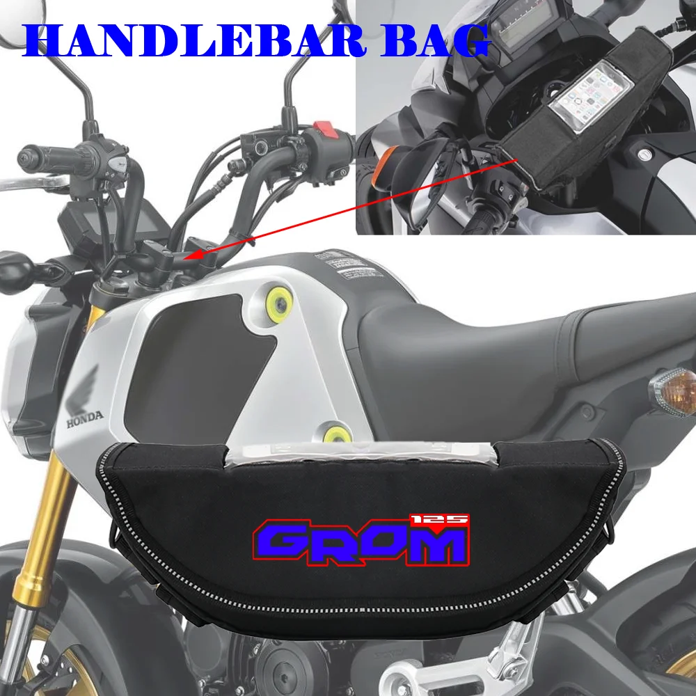Handlebar Bag for HONDA Grom Msx125 Grom125 Sports Motorcycle Steering Wheel Navigation Bag
Handlebar Bag for HONDA Grom Msx125 Grom125 Sports Motorcycle Steering Wheel Navigation Bag