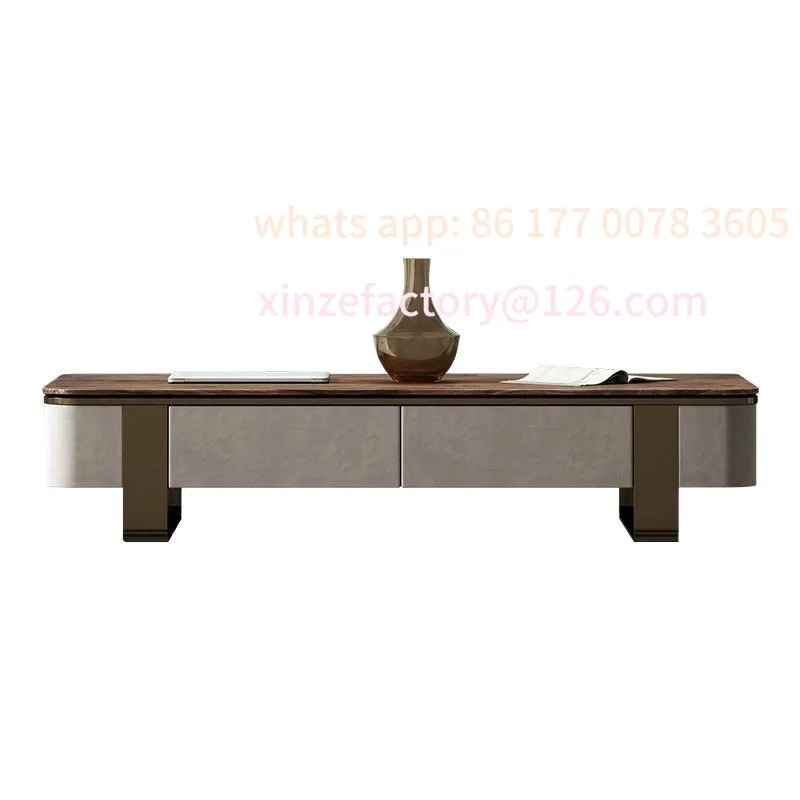 Customizable Italian minimalist coffee table TV cabinet combination large flat-floor villa living room home walnut coffee table
Customizable Italian minimalist coffee table TV cabinet combination large flat-floor villa living room home walnut coffee table