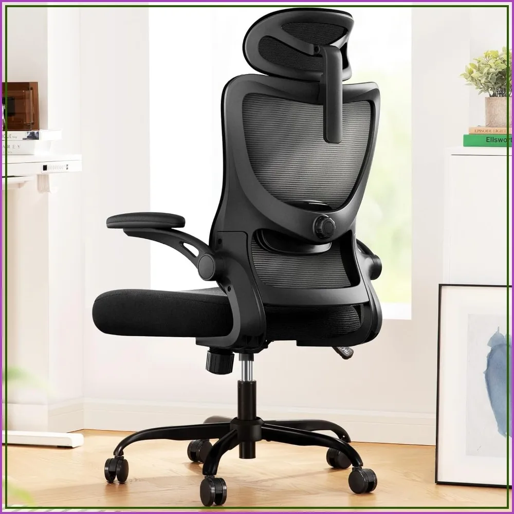 Ergonomic Office Chair with High Back Mesh, Adjustable Lumbar, 3D Armrests, Headrest, Swivel Task Chair
Ergonomic Office Chair with High Back Mesh, Adjustable Lumbar, 3D Armrests, Headrest, Swivel Task Chair