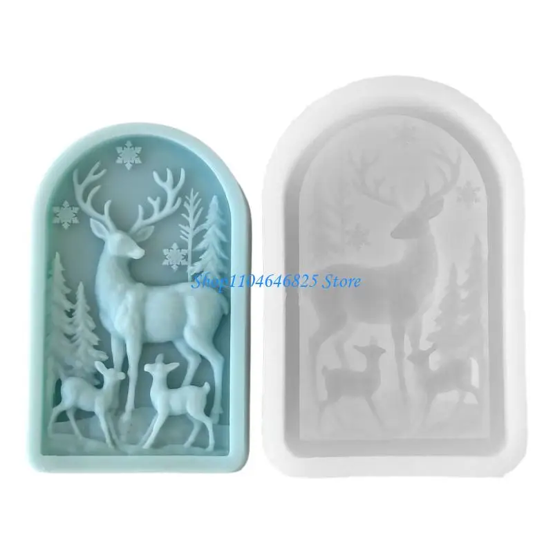 Christmas Silicone Molds Reindeer Embossed Silicone Mould For Making Soap Chocolate Holiday Decoration
Christmas Silicone Molds Reindeer Embossed Silicone Mould For Making Soap Chocolate Holiday Decoration