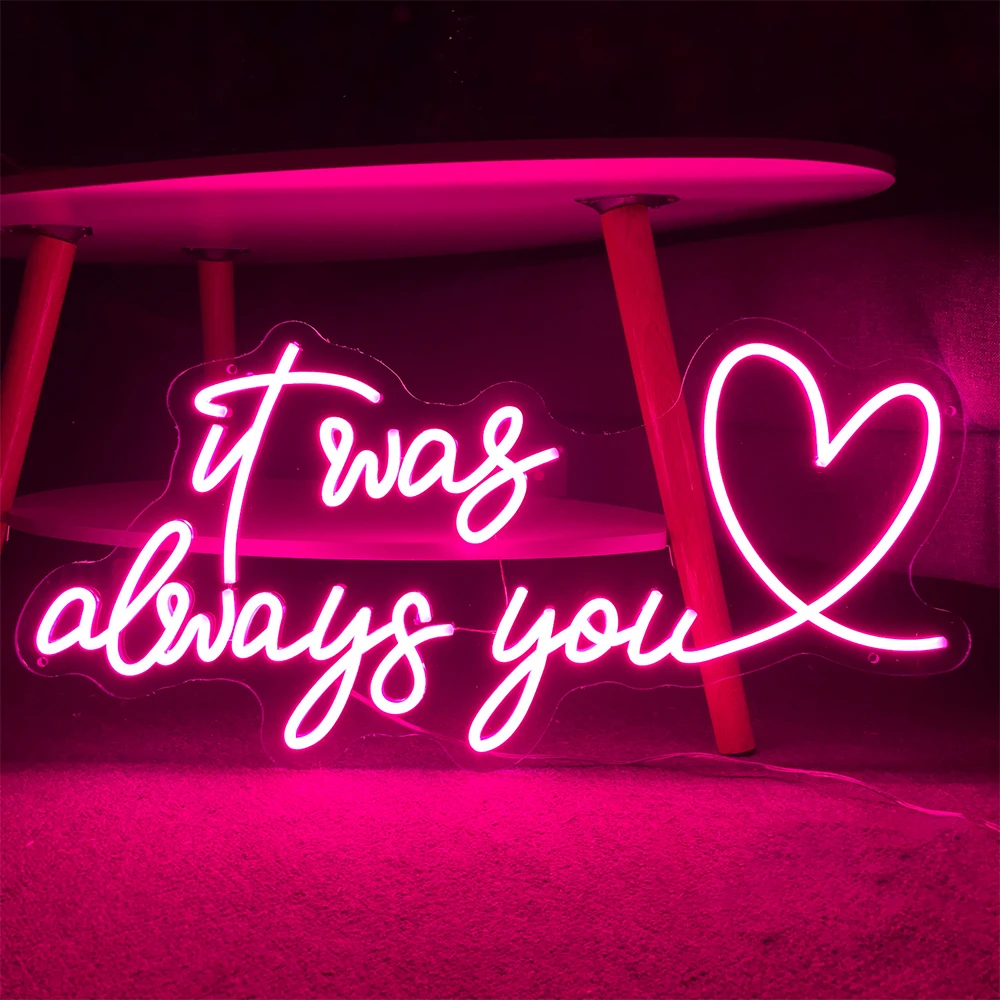 Светодиодная неоновая вывеска It Was Always You для свадебной вечеринки, спальни, комнаты, Настенный декор, декор для дня рождения, неоновые огни для девочек, милый подарок
Светодиодная неоновая вывеска It Was Always You для свадебной вечеринки, спальни, комнаты, Настенный декор, декор для дня рождения, неоновые огни для девочек, милый подарок
