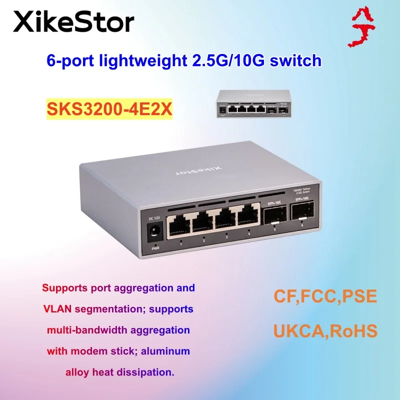 6-port light management switch,4E2X,wifi
6-port light management switch,4E2X,wifi