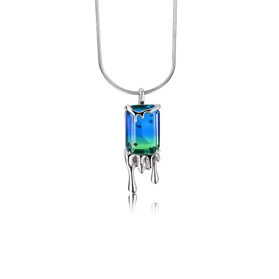 925 Sterling Silver Lava Gradient Tourmaline Necklace Female Niche Design Sense Ins Cold Wind Personality Clavicle Pendant
925 Sterling Silver Lava Gradient Tourmaline Necklace Female Niche Design Sense Ins Cold Wind Personality Clavicle Pendant