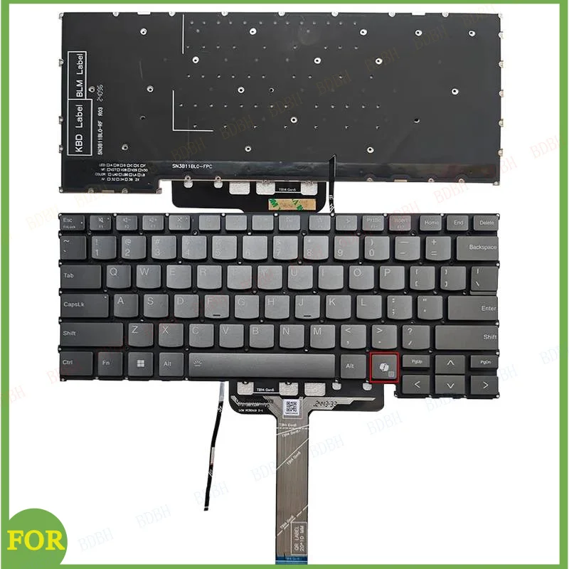 New US Laptop Keyboard For ThinkBook 14 G6+ IMH Gray With Backlit With AI Key
New US Laptop Keyboard For ThinkBook 14 G6+ IMH Gray With Backlit With AI Key