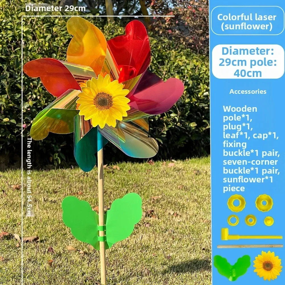 New 21/29/37cm Sunflower Windmill Color Changing Multistyles Rotating Wind Spinner Garden Yard Outdoor Party Picnic Decor
New 21/29/37cm Sunflower Windmill Color Changing Multistyles Rotating Wind Spinner Garden Yard Outdoor Party Picnic Decor