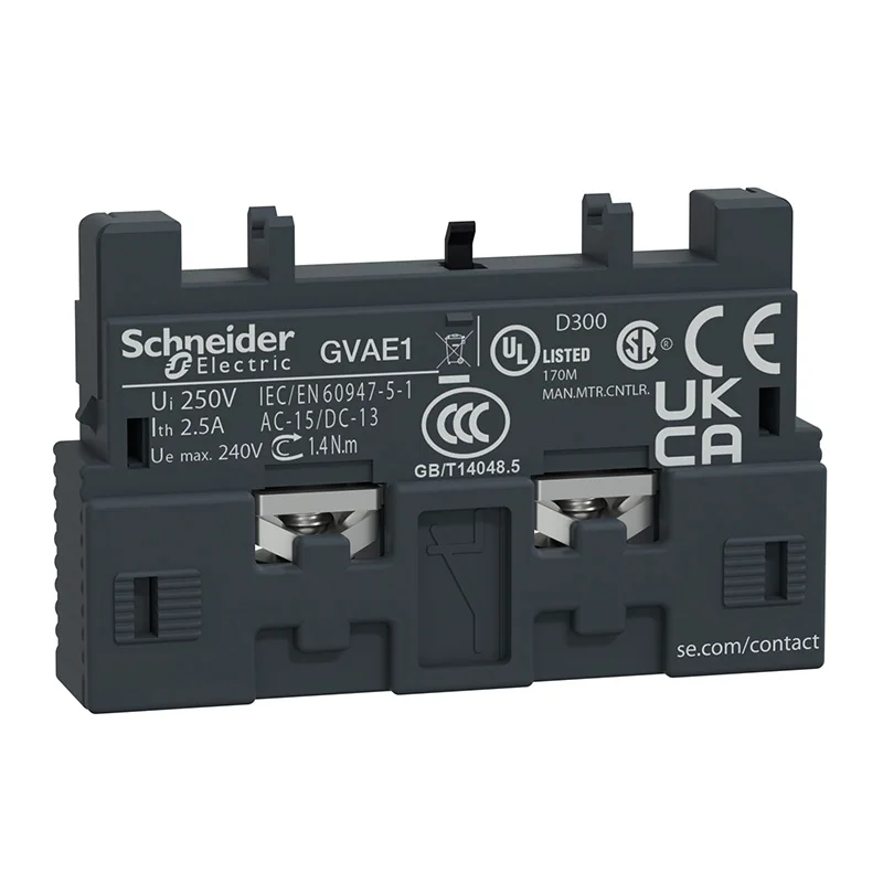New Original export GVAE1 Auxiliary contact for motor circuit breaker Front mounting one normally open one normally closed
New Original export GVAE1 Auxiliary contact for motor circuit breaker Front mounting one normally open one normally closed