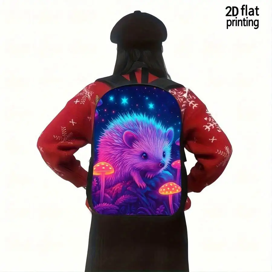 Neon Hedgehog Backpack With Glowing Blue Purple Pink Design, Large Capacity Daypack For Adults, Travel Camping College
Neon Hedgehog Backpack With Glowing Blue Purple Pink Design, Large Capacity Daypack For Adults, Travel Camping College