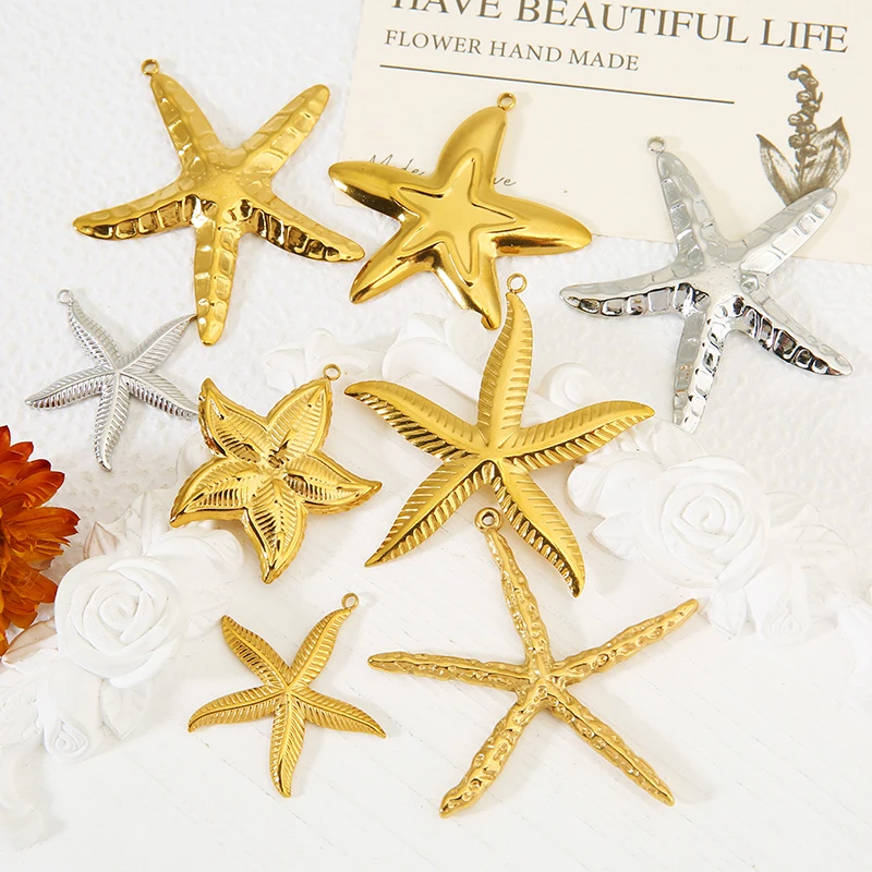 4pcs Stainless Steel Starfish Charms for Necklace Making Ocean Life Sea Star Craft Pendant Women Earrings Jewelry Accessories
4pcs Stainless Steel Starfish Charms for Necklace Making Ocean Life Sea Star Craft Pendant Women Earrings Jewelry Accessories