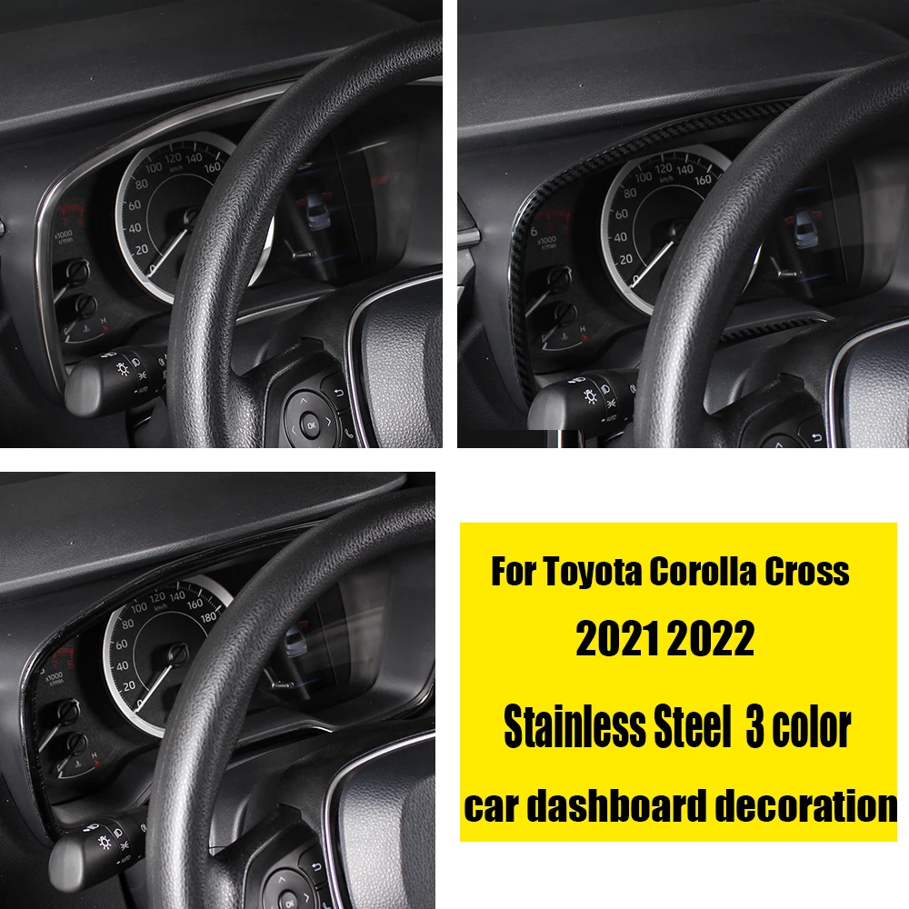 For Toyota Corolla Cross SUV 2021 2022 Stainless Steel Car Dashboard Frame Cover Trim car styling Cover Trim accessories
For Toyota Corolla Cross SUV 2021 2022 Stainless Steel Car Dashboard Frame Cover Trim car styling Cover Trim accessories