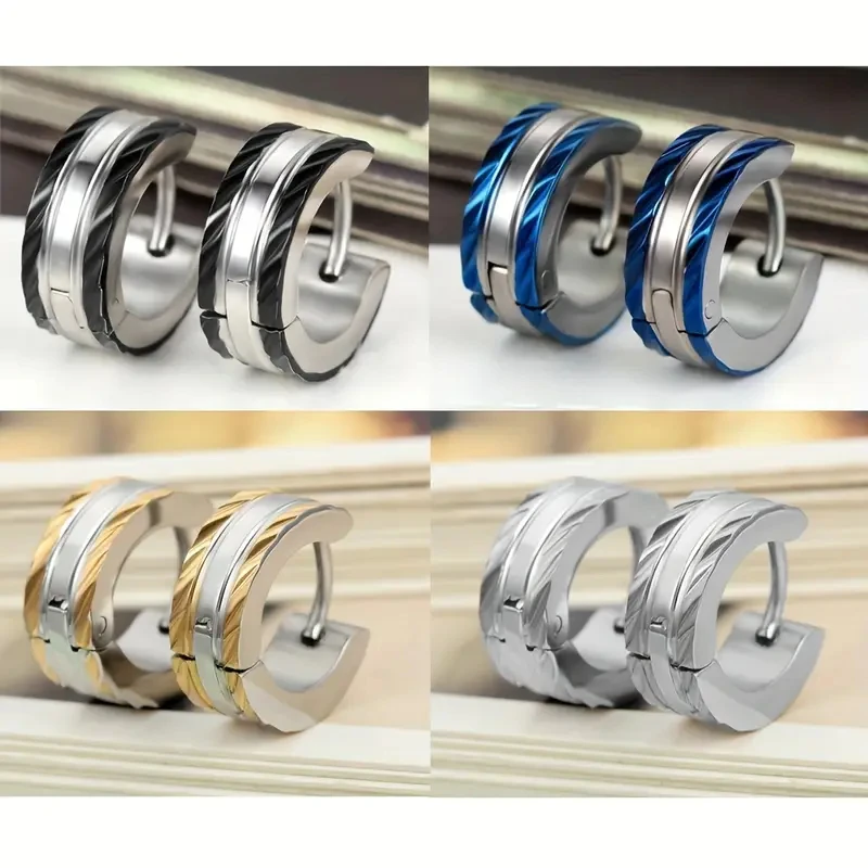 8 Pairs Stainless Steel Small Hoop Huggie Earrings Set Punk Gothic Geometric Round Ear Piercing Jewelry for Men Women
8 Pairs Stainless Steel Small Hoop Huggie Earrings Set Punk Gothic Geometric Round Ear Piercing Jewelry for Men Women