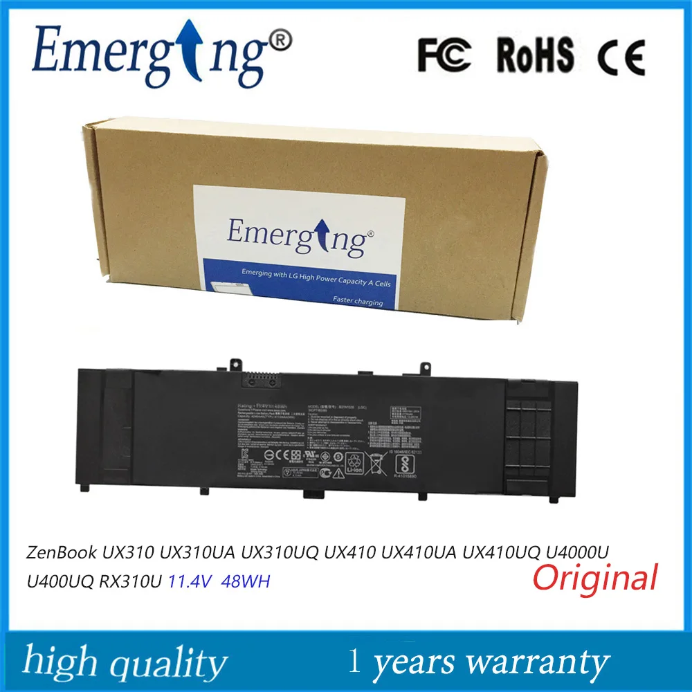 Аккумулятор B31N1535 для ноутбука ASUS ZenBook UX310 UX310UA UX310UQ UX410 UX410UA UX410UQ U4000U U400UQ RX310U, 11,4 в, 48 Вт · ч
Аккумулятор B31N1535 для ноутбука ASUS ZenBook UX310 UX310UA UX310UQ UX410 UX410UA UX410UQ U4000U U400UQ RX310U, 11,4 в, 48 Вт · ч
