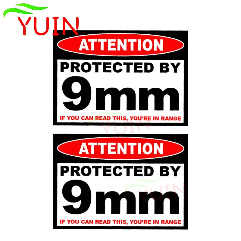 2 X 11*8cm ATTENTION Protected By 9mm Car Sticker Personalized PVC Body Bumper Decoration Cars Accessories Waterproof Decals
2 X 11*8cm ATTENTION Protected By 9mm Car Sticker Personalized PVC Body Bumper Decoration Cars Accessories Waterproof Decals