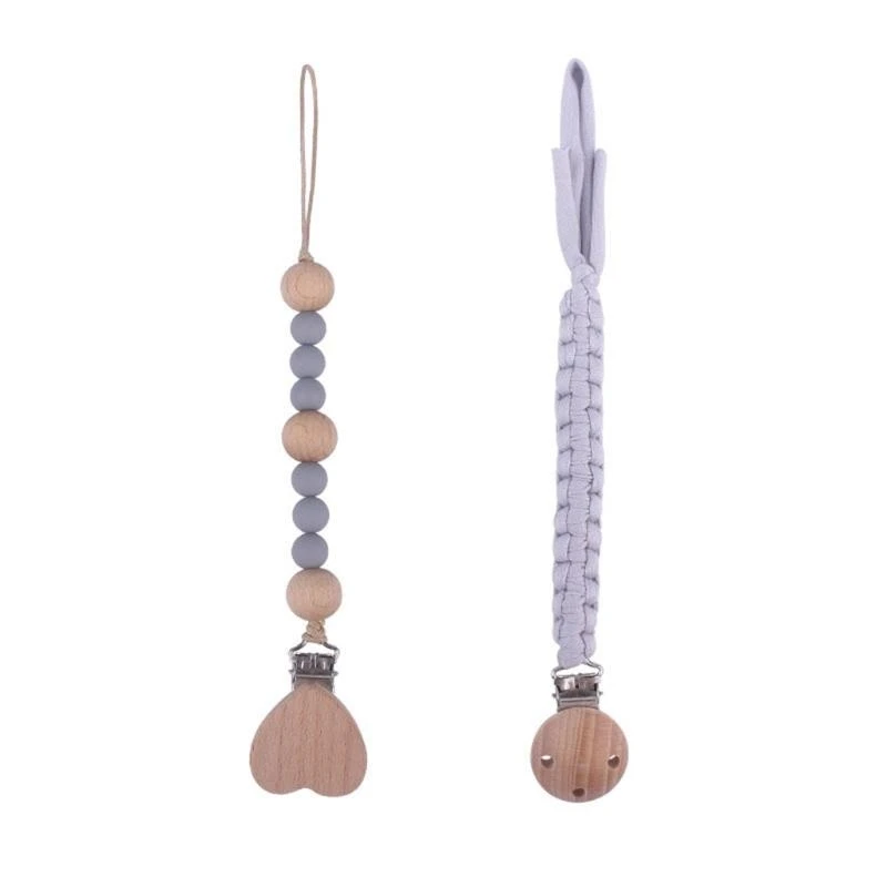 J15U 2 шт., хлопчатобумажная цепочка для соски ручной работы, зажим для соски из бука, силиконовые бусины, цепочка для соски,
J15U 2 шт., хлопчатобумажная цепочка для соски ручной работы, зажим для соски из бука, силиконовые бусины, цепочка для соски,