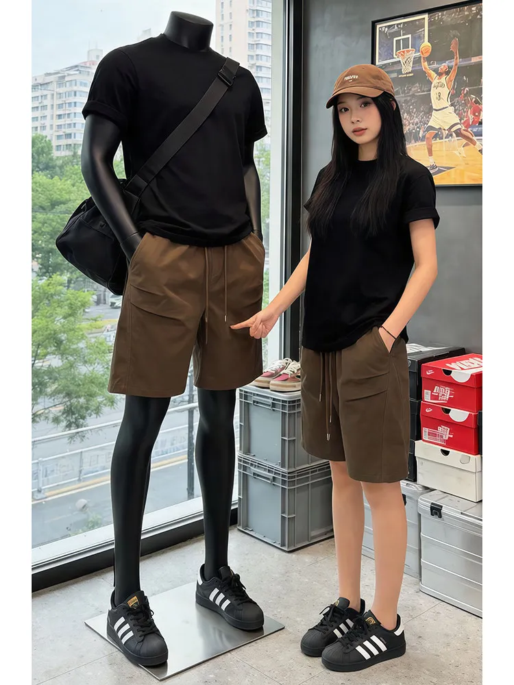 American Retro Pleated Workwear Shorts Men Summer Thin Sport Pants Dark Pattern Casual Loose Elastic Waist Youth Daily Wear
American Retro Pleated Workwear Shorts Men Summer Thin Sport Pants Dark Pattern Casual Loose Elastic Waist Youth Daily Wear