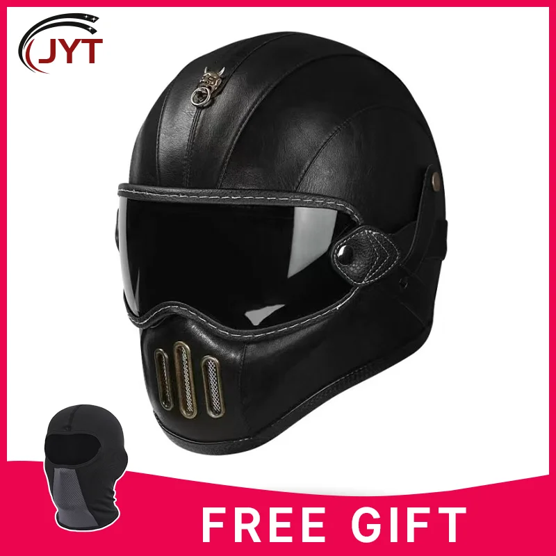 Retro Themed Pig Nose Full Face Motorcycle Helmet Perfect for Matching with Leather Shell DOT Certified for Riders Riding Safety
Retro Themed Pig Nose Full Face Motorcycle Helmet Perfect for Matching with Leather Shell DOT Certified for Riders Riding Safety