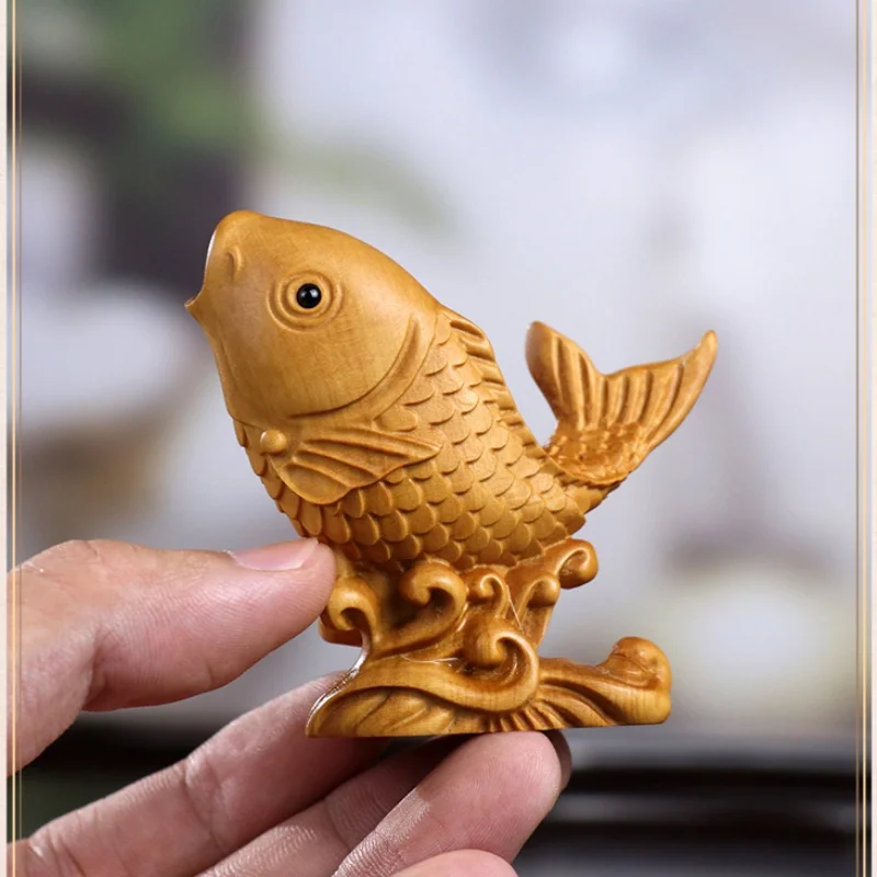 Boxwood carving Fish Leaping Dragon Gate Statue Gift Collection Home Crafts Ornament
Boxwood carving Fish Leaping Dragon Gate Statue Gift Collection Home Crafts Ornament