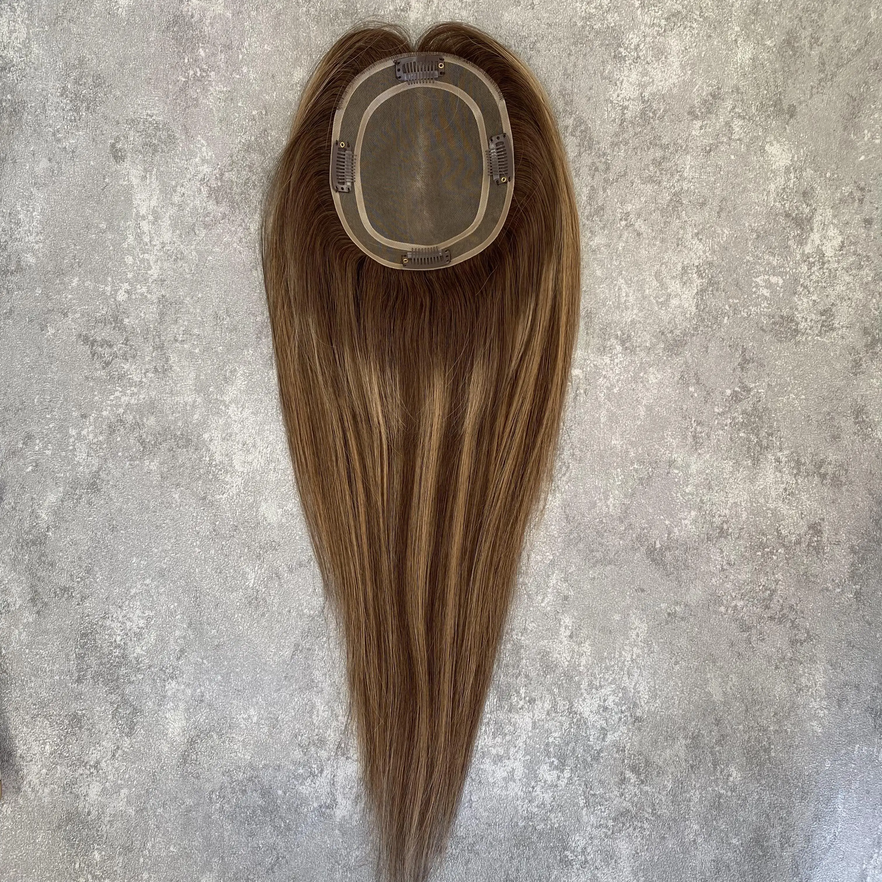 Top Quality Women Fine Mono Base Topper PU Thin Skin Clip In Hair Piece 5x6'' Blayage Color Mono Lace Woman Topper Human Hair
Top Quality Women Fine Mono Base Topper PU Thin Skin Clip In Hair Piece 5x6'' Blayage Color Mono Lace Woman Topper Human Hair
