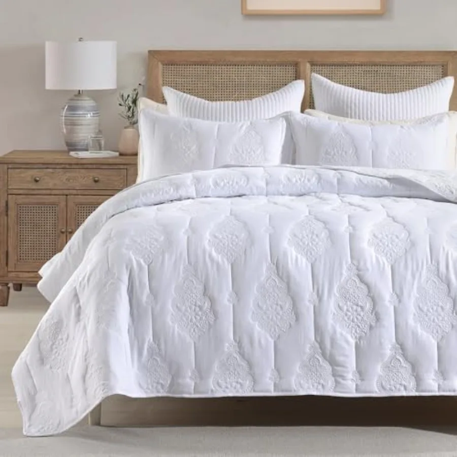 Quilt Queen Size Floral Quilt Bedspread Lightweight Soft Pre-Washed Microfiber Bedcover 3 Pieces Thin Comforter Bed Cover Beddi
Quilt Queen Size Floral Quilt Bedspread Lightweight Soft Pre-Washed Microfiber Bedcover 3 Pieces Thin Comforter Bed Cover Beddi