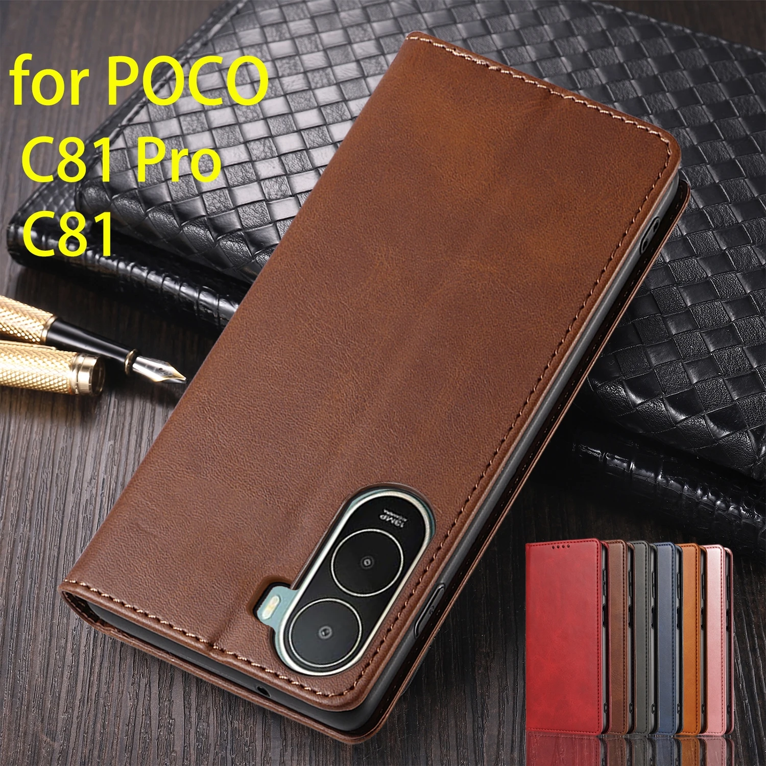 Leather Case for Xiaomi POCOPHONE POCO C81 / C81 Pro Holster Magnetic Attraction Flip Cover Wallet Case Fundas Coque
Leather Case for Xiaomi POCOPHONE POCO C81 / C81 Pro Holster Magnetic Attraction Flip Cover Wallet Case Fundas Coque