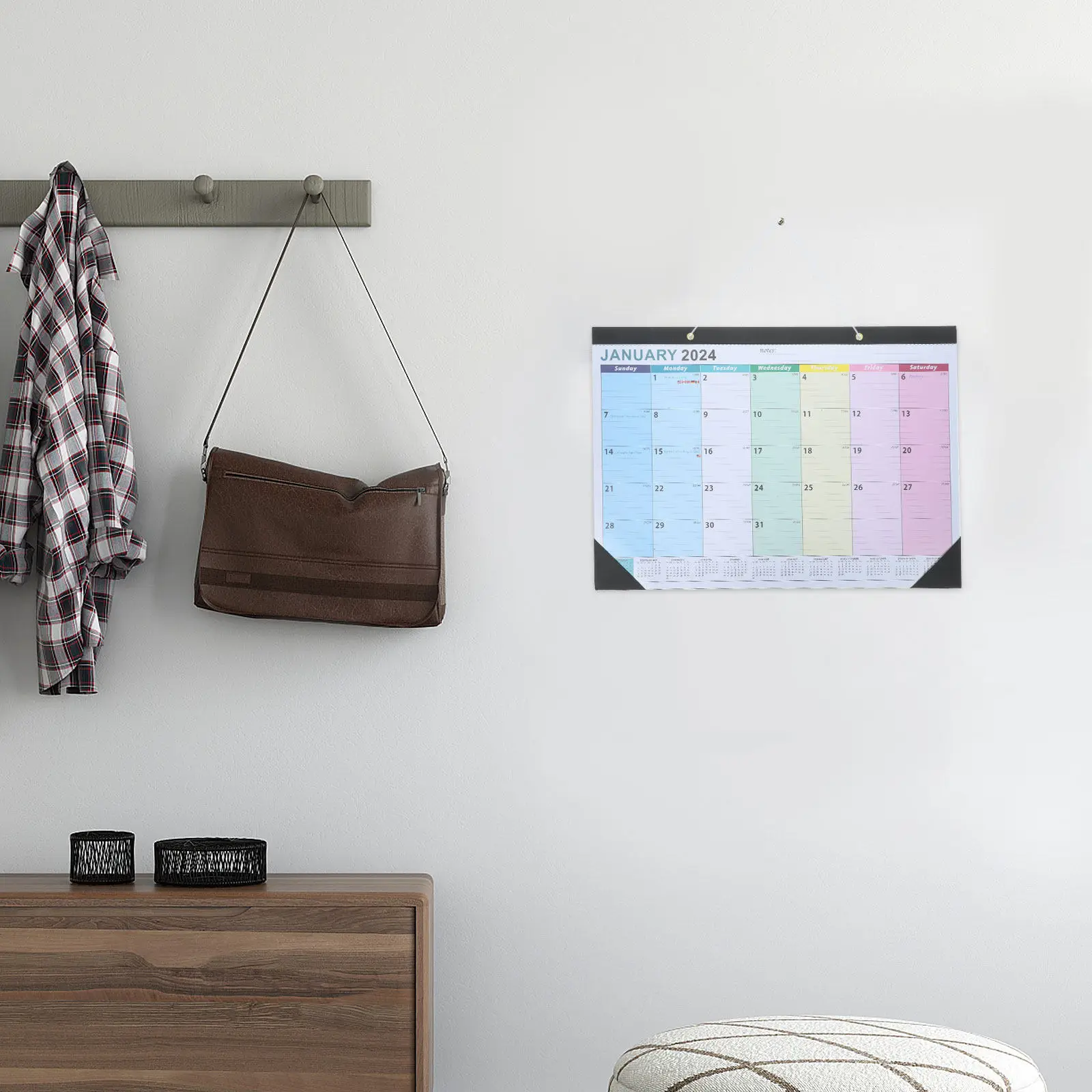 Chic Simple Style Wall Calendar 2024 Clear Printing Color Coordinated Monthly Planner for Home Office School Dormitory Schedule
Chic Simple Style Wall Calendar 2024 Clear Printing Color Coordinated Monthly Planner for Home Office School Dormitory Schedule