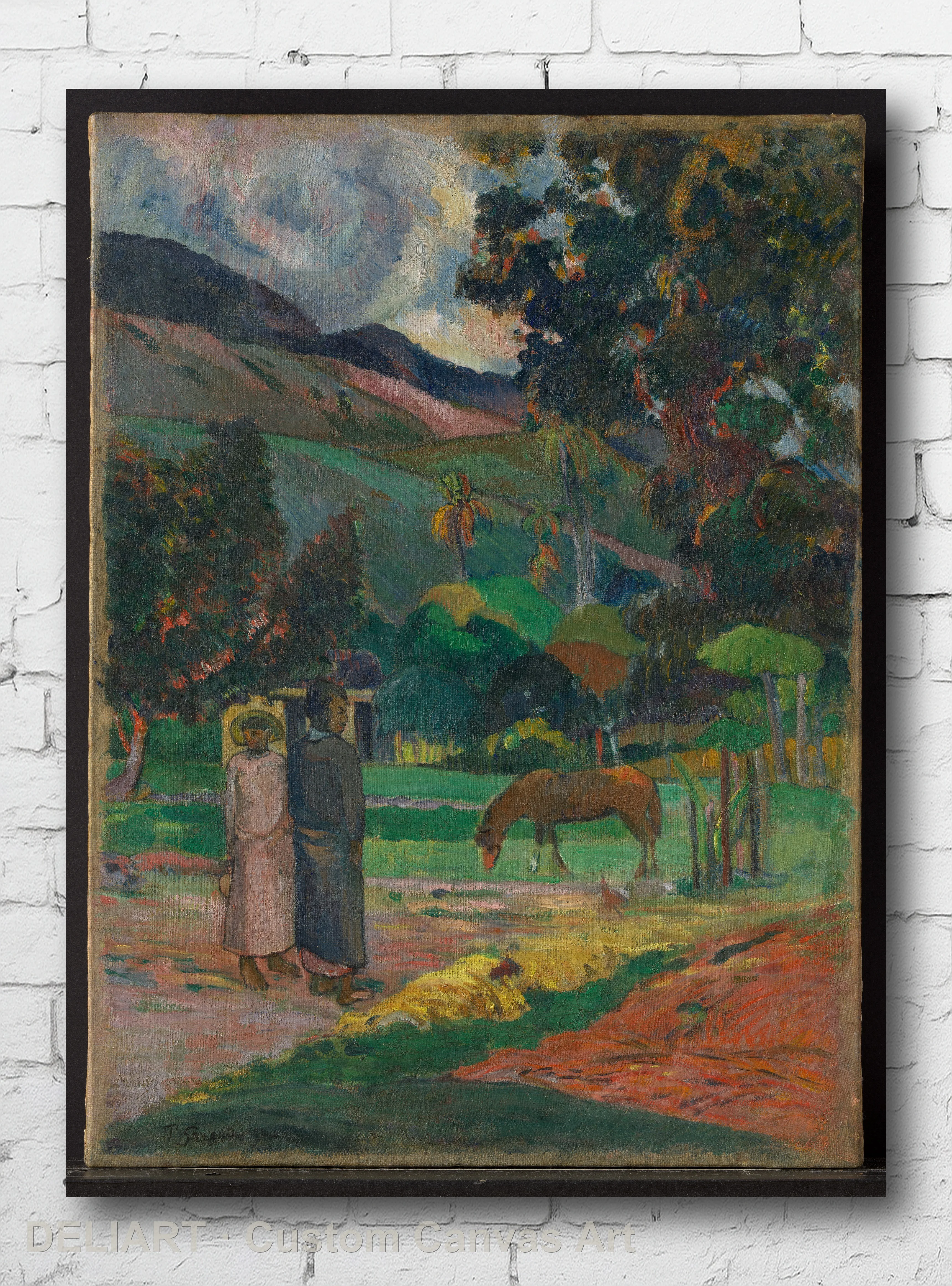 Tahitian Landscape by Paul Gauguin - Impressionist Fine Art Canvas Wall Art Poster Print Vintage Home Decor Unframed
Tahitian Landscape by Paul Gauguin - Impressionist Fine Art Canvas Wall Art Poster Print Vintage Home Decor Unframed