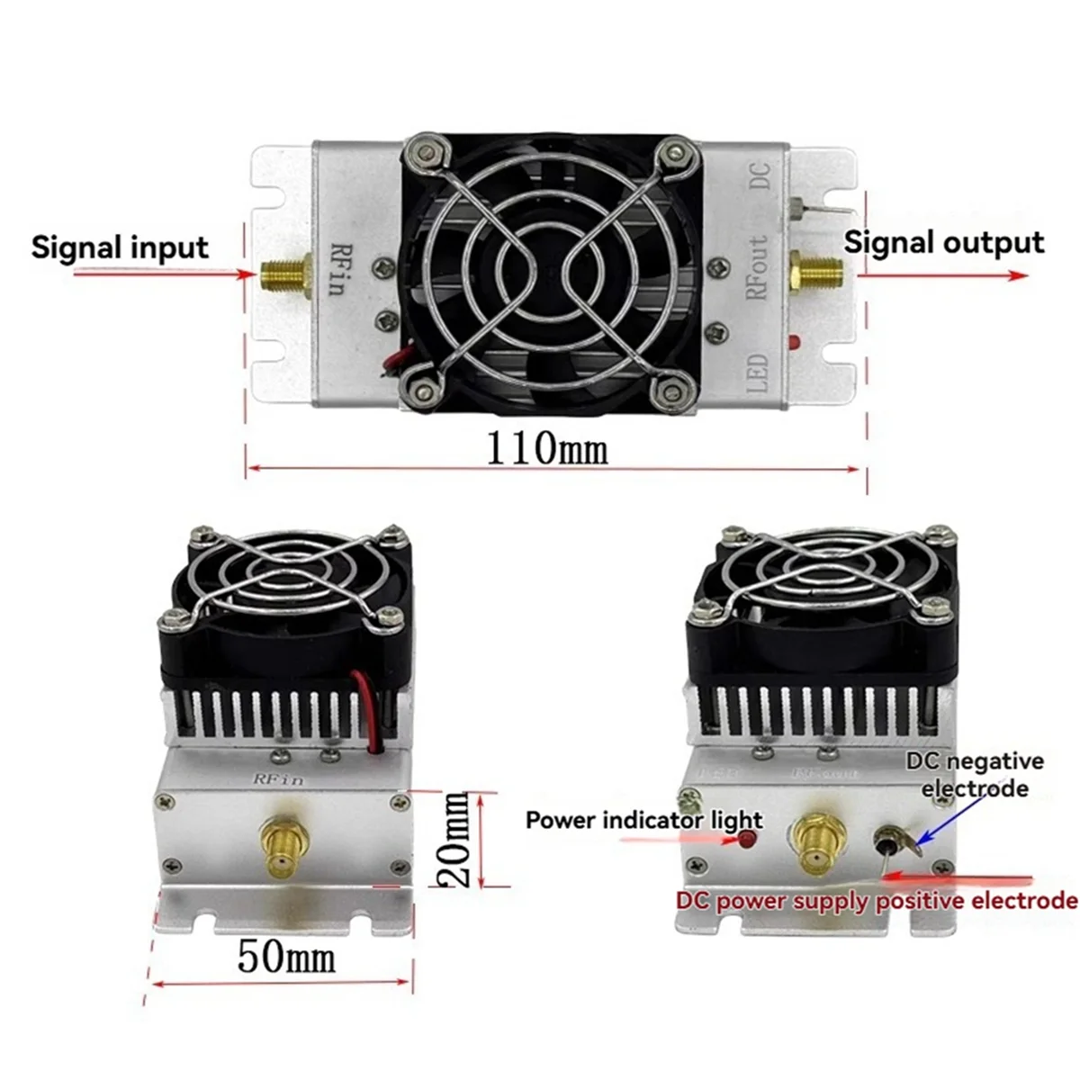 Power Amplifier Module 1575MHz 10W Power Amplifier Module RF Module GPS BD RF Amplifier Power Amplifier
Power Amplifier Module 1575MHz 10W Power Amplifier Module RF Module GPS BD RF Amplifier Power Amplifier