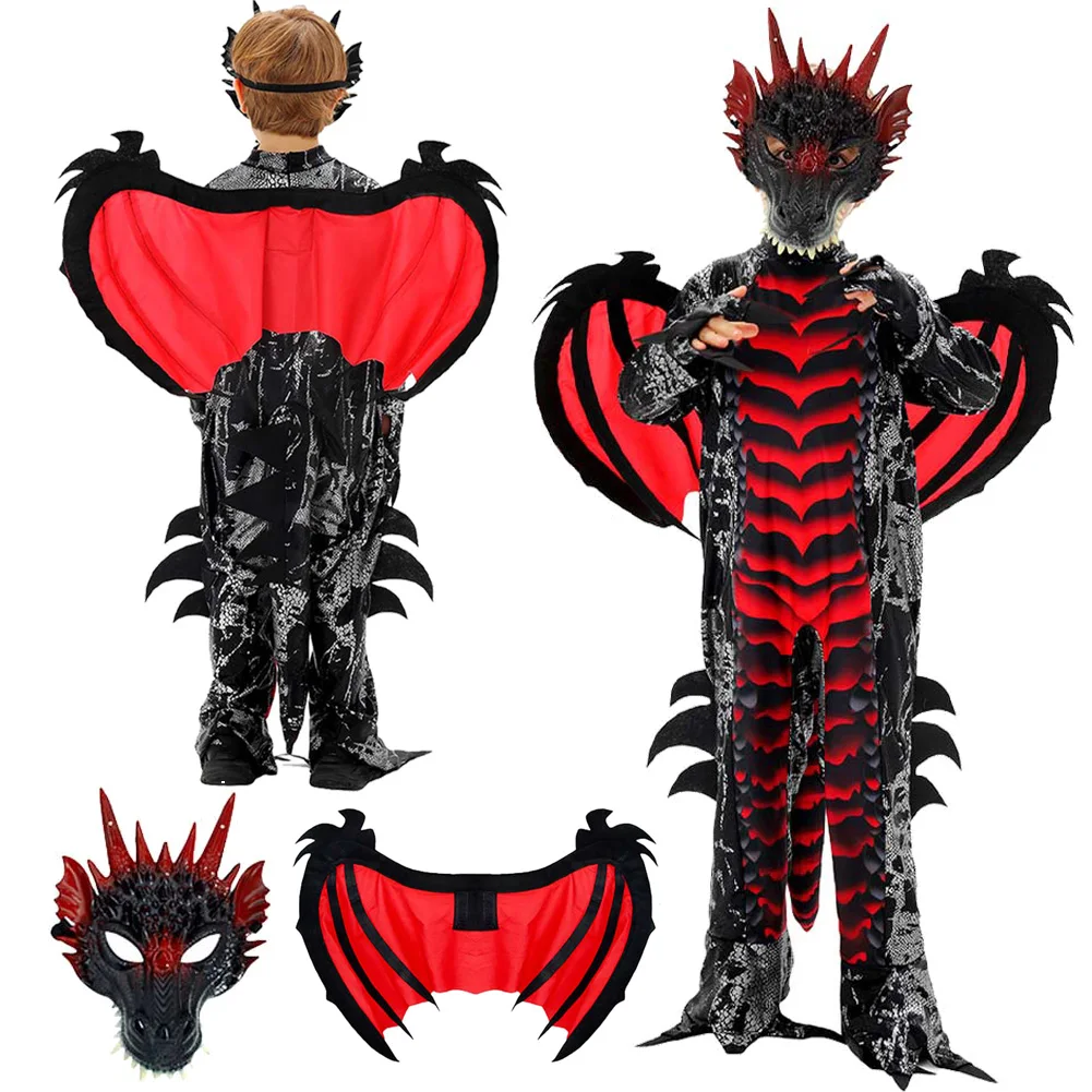 Demon Dragon Cosplay Fantasy Boys Clothing Wigs Mask Horror Stage Costume Disguise Teen 6 to 14 Years Roleplay Party Outfits
Demon Dragon Cosplay Fantasy Boys Clothing Wigs Mask Horror Stage Costume Disguise Teen 6 to 14 Years Roleplay Party Outfits