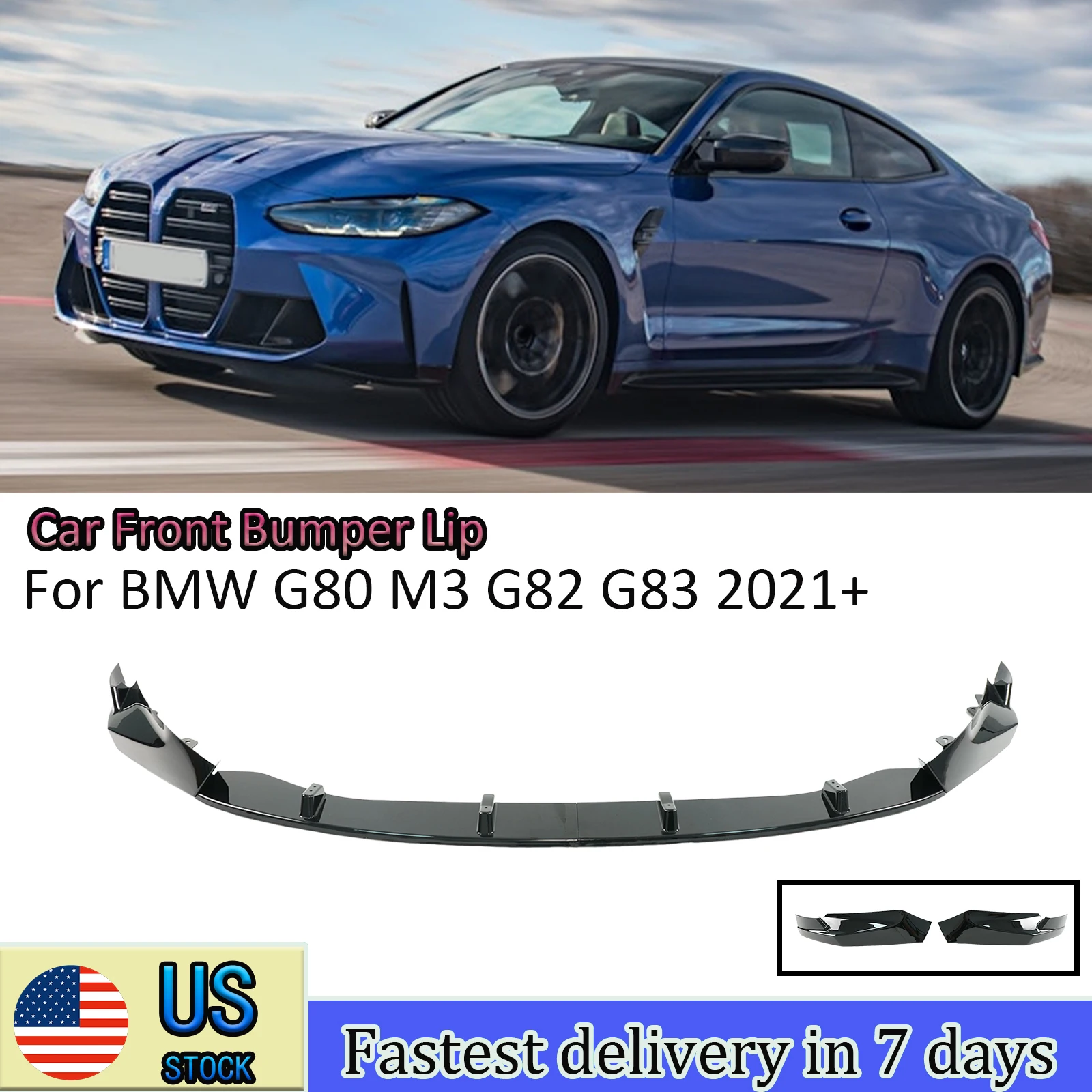 For BMW G80 M3 G82 G83 2021-2024+ A Set Car Front Bumper Lip Diffuser Spoiler Carbon Fiber Style Accessories New
For BMW G80 M3 G82 G83 2021-2024+ A Set Car Front Bumper Lip Diffuser Spoiler Carbon Fiber Style Accessories New