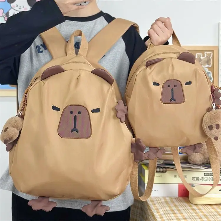 Lovely Capybara Backpack Child Bookbag Nylon Water-repellent Fashion New Summer Bakpack
Lovely Capybara Backpack Child Bookbag Nylon Water-repellent Fashion New Summer Bakpack