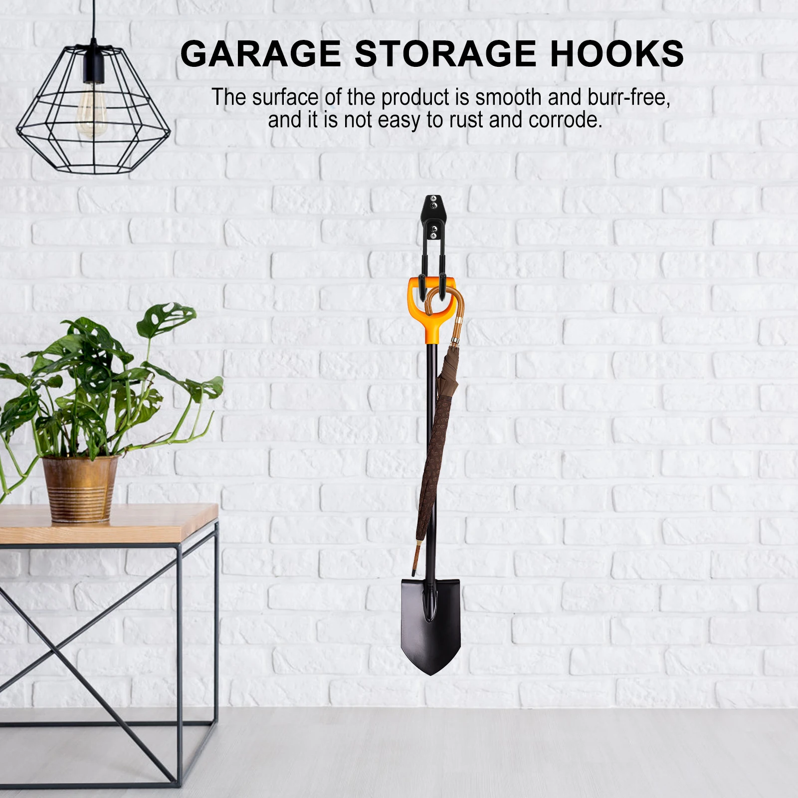 2 Pcs Warehouse Wall Storage Hooks Mounted Double Hooks Heavy Duty Storage Rust Proof Garage Warehouse Car Trunk ganizer 
2 Pcs Warehouse Wall Storage Hooks Mounted Double Hooks Heavy Duty Storage Rust Proof Garage Warehouse Car Trunk ganizer