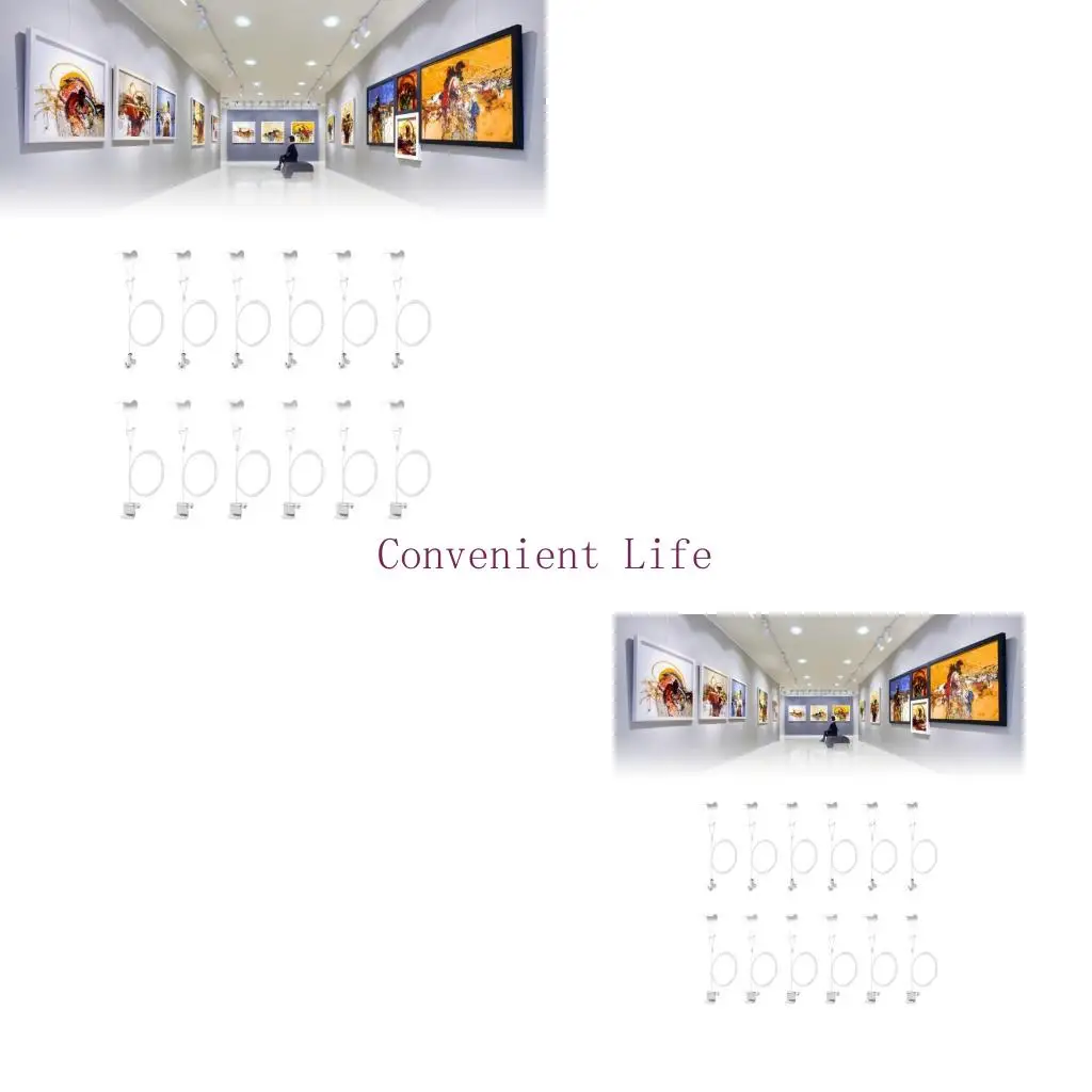 L1EE 6Pcs Adjustable Picture Hanging Wire Hook Professional Art Hanging Hardware
L1EE 6Pcs Adjustable Picture Hanging Wire Hook Professional Art Hanging Hardware