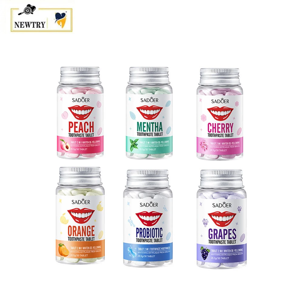 5 Bottles Solid Toothpaste Tablets Mint Flavor Dental Breath Refresh Oral Care Mouth Wash Teeth Clean Whitening Chewing Tablet
5 Bottles Solid Toothpaste Tablets Mint Flavor Dental Breath Refresh Oral Care Mouth Wash Teeth Clean Whitening Chewing Tablet