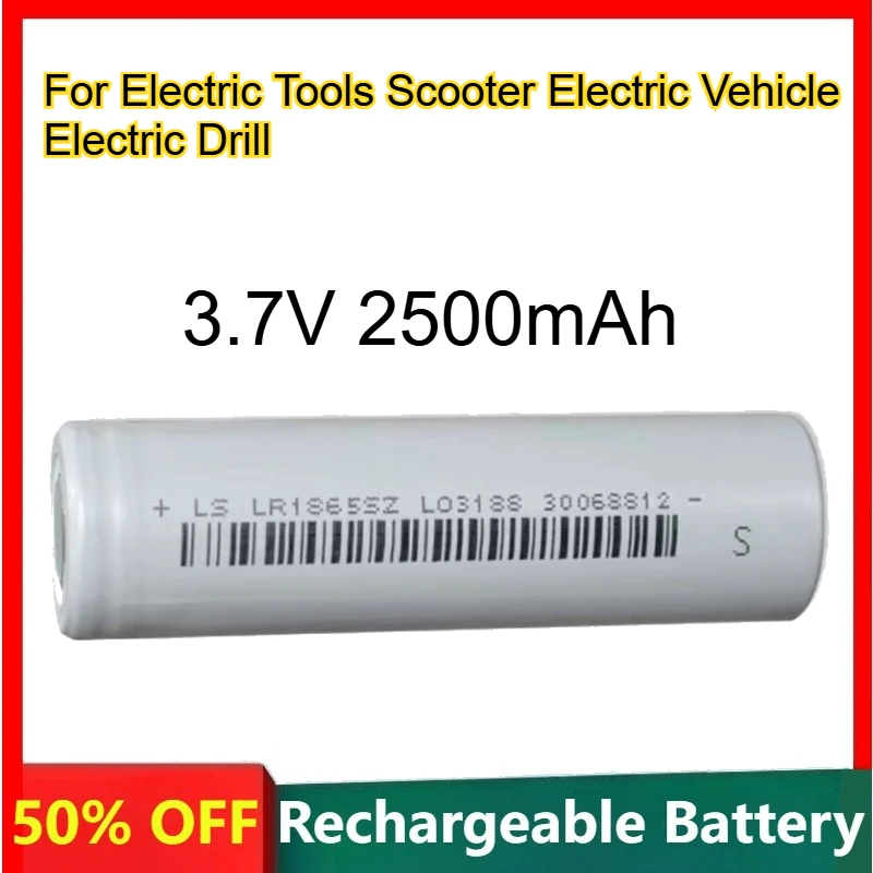 18650 Power 5C Lithium Battery 3.7V 2500mAh for Electric Tools Scooter Electric Vehicle Electric Drill Rechargeable Batteries
18650 Power 5C Lithium Battery 3.7V 2500mAh for Electric Tools Scooter Electric Vehicle Electric Drill Rechargeable Batteries