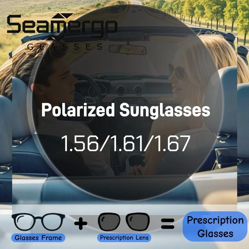 SEAMERGO 1.56 /1.61/1.67 Customization Polarized Sunglasses Lenses with Astigmatism Anti-ultraviolet Anti-glare Driving Glasses
SEAMERGO 1.56 /1.61/1.67 Customization Polarized Sunglasses Lenses with Astigmatism Anti-ultraviolet Anti-glare Driving Glasses