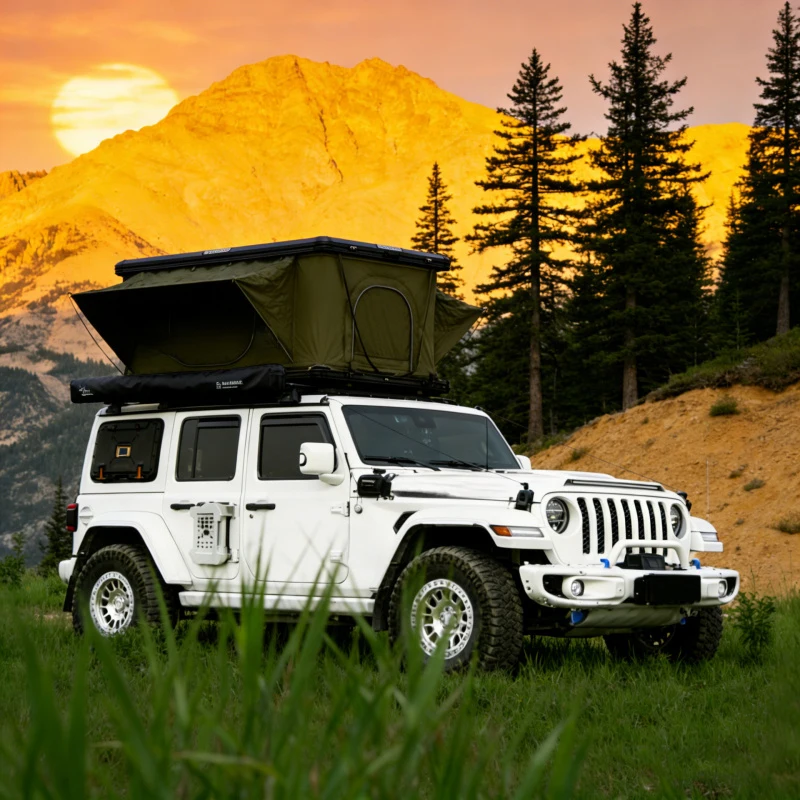 Automatic Folding Rooftop Tent Waterproof Heat Insulation SUV Offroad Camping
Automatic Folding Rooftop Tent Waterproof Heat Insulation SUV Offroad Camping