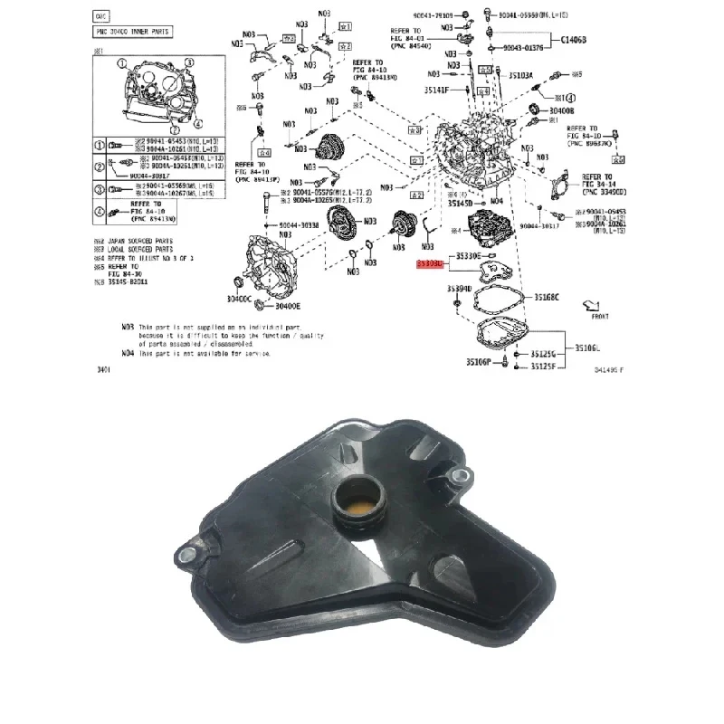 35303BZ020 35303-B2040 35303-BZ020 35303B2040 K320 Auto Transmission Oil Filter For Toyota Car Accessories
35303BZ020 35303-B2040 35303-BZ020 35303B2040 K320 Auto Transmission Oil Filter For Toyota Car Accessories