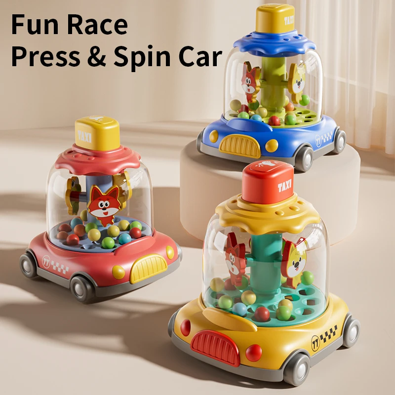 Kids Press Spin Car Toy Colorful Rotating Animal Dome Taxi Jumping Ball Interactive Educational Cognitive Game Boys Girls Gift
Kids Press Spin Car Toy Colorful Rotating Animal Dome Taxi Jumping Ball Interactive Educational Cognitive Game Boys Girls Gift