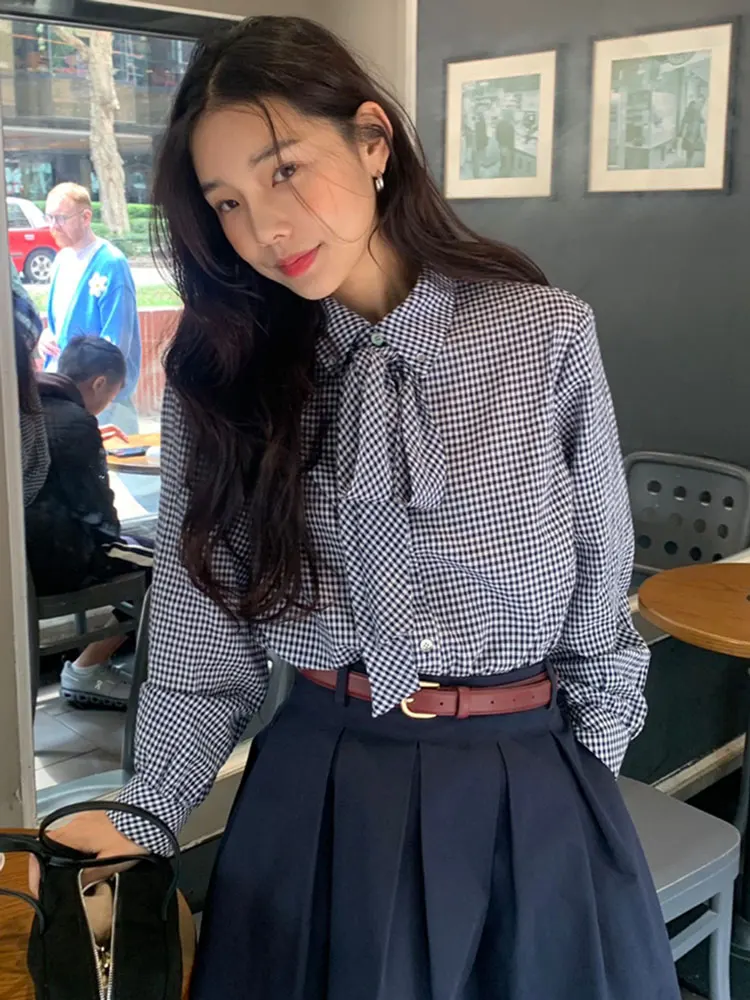 Nolara Plaid Cotton irt, весна 2021, корейский галстук прямого кроя с узлом, длинный воротник-свеч, женский F...
Nolara Plaid Cotton irt, весна 2021, корейский галстук прямого кроя с узлом, длинный воротник-свеч, женский F...