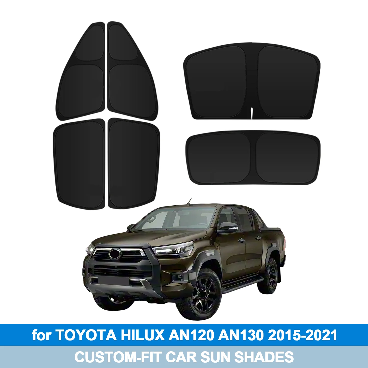 For TOYOTA HILUX AN120 AN130 2015-2021 Windshield Sun Shade Side Window Shades Cover Sun Visor Shield Privacy Protection
For TOYOTA HILUX AN120 AN130 2015-2021 Windshield Sun Shade Side Window Shades Cover Sun Visor Shield Privacy Protection