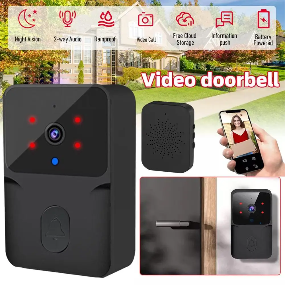 WiFi Video Doorbell Wireless Phone Two-way Intercom Night Door Security Vision Monitor Camera Doorbell IR System Home Bell M4W4
WiFi Video Doorbell Wireless Phone Two-way Intercom Night Door Security Vision Monitor Camera Doorbell IR System Home Bell M4W4