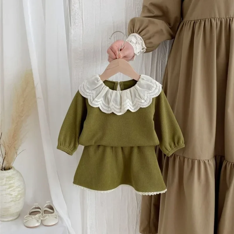 Elegant Girl Kids Children Comfortable Clothes 2025 Baby Girls Spring Autumn Clothing Set Embroidery Collar Tops Shirts+skirts
Elegant Girl Kids Children Comfortable Clothes 2025 Baby Girls Spring Autumn Clothing Set Embroidery Collar Tops Shirts+skirts