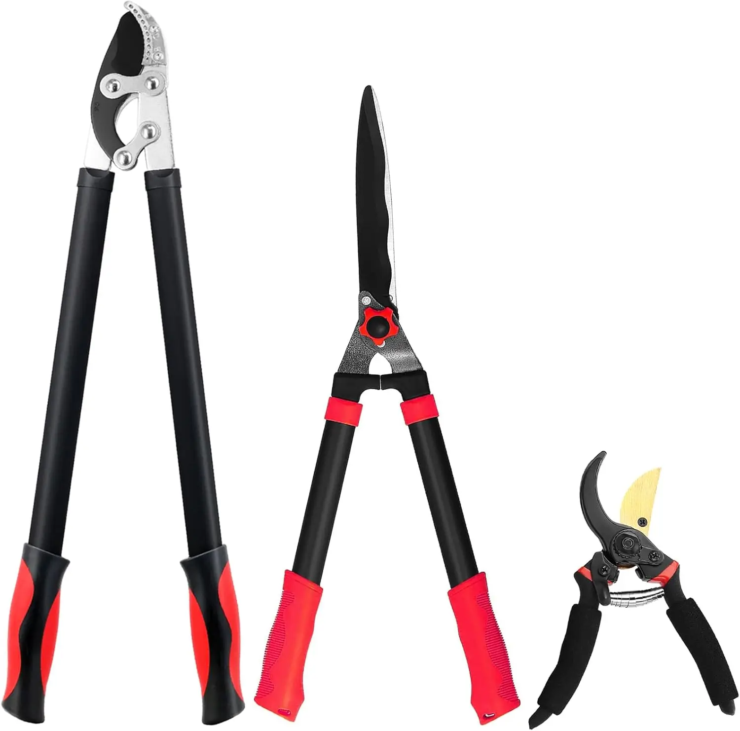 3-Piece Heavy Duty Hedge Shears & Pruners Set for Tree, Shrub, and Garden Care
3-Piece Heavy Duty Hedge Shears & Pruners Set for Tree, Shrub, and Garden Care