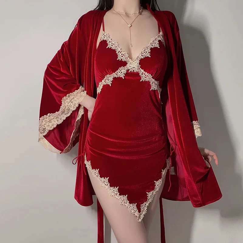 REBEYULI Brand 2025 Summer Women's New Cute Romantic Nightdress Home Clothing Back Cross Sexy Lace Good Night Nightgown
REBEYULI Brand 2025 Summer Women's New Cute Romantic Nightdress Home Clothing Back Cross Sexy Lace Good Night Nightgown