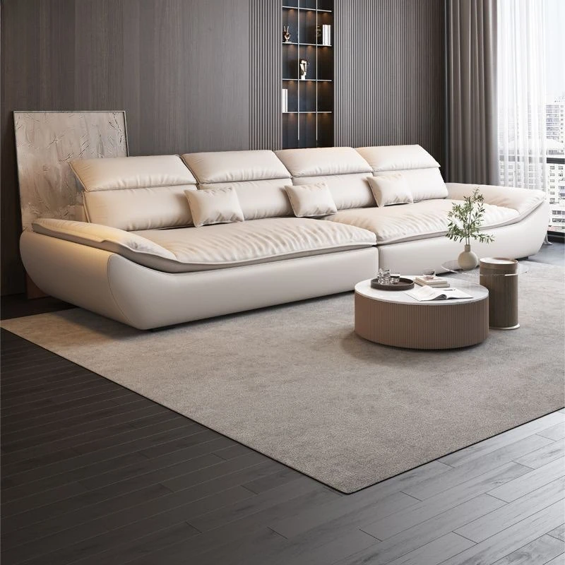 Italian high-end light luxury leather sofa living room simple super wide sitting deep cat claw leather sofa leather cowhide sofa
Italian high-end light luxury leather sofa living room simple super wide sitting deep cat claw leather sofa leather cowhide sofa