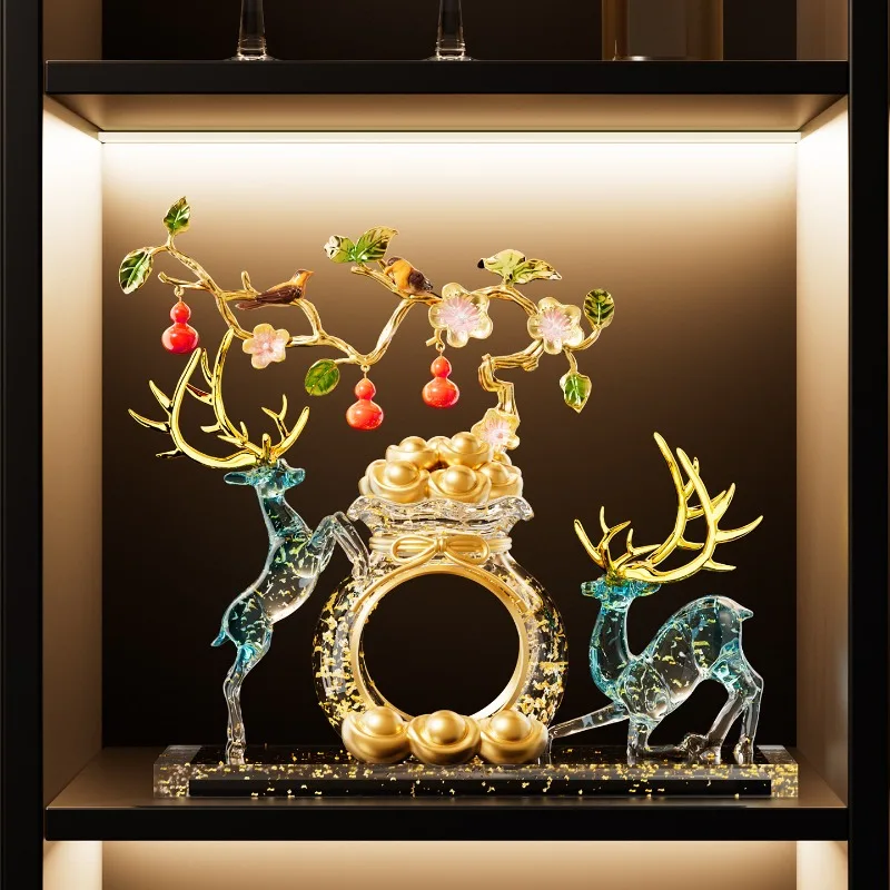 Hulu Deer Sculpture Ornament Statuette Luxury Living Room Entrance TV Cabinet Wine Cabinet Art Figurine Decoration Gift
Hulu Deer Sculpture Ornament Statuette Luxury Living Room Entrance TV Cabinet Wine Cabinet Art Figurine Decoration Gift