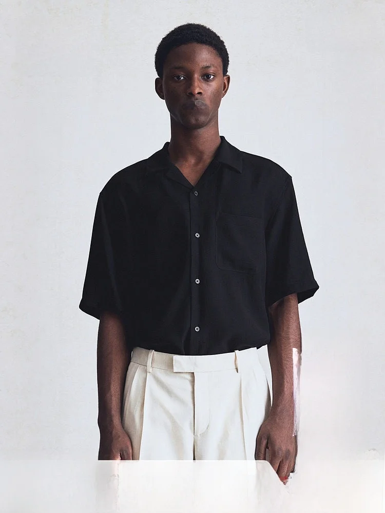 Мужская рубашка H&M с кубинским воротником, весенняя, для повседневной носки, деловая, немнущаяся, модель 264829, повседневный стиль, удобный материал
Мужская рубашка H&M с кубинским воротником, весенняя, для повседневной носки, деловая, немнущаяся, модель 264829, повседневный стиль, удобный материал