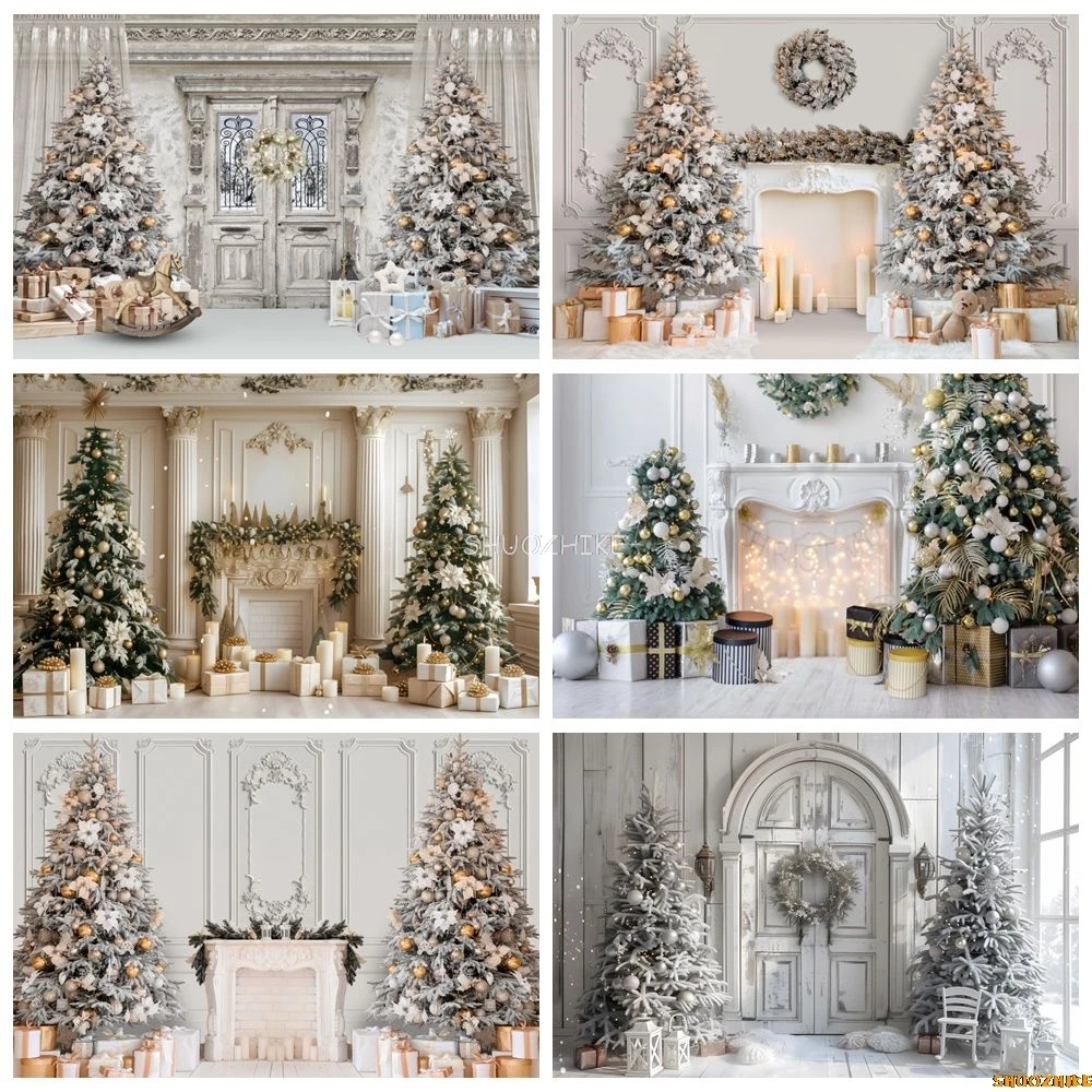 White Christmas Backdrop Fireplace Gifts Living Room Vintage Wall Xmas Tree Party Kids Portrait Photography Background Decor
White Christmas Backdrop Fireplace Gifts Living Room Vintage Wall Xmas Tree Party Kids Portrait Photography Background Decor