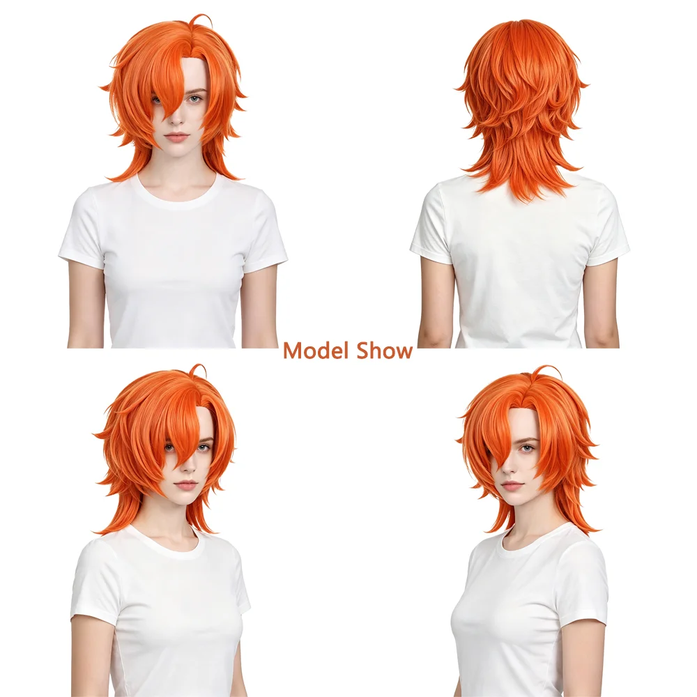 Vibrant Orange Red Short Cosplay Wig Spiky Layered Wolf Tail Heat Resistant Synthetic Hair Unisex Halloween Costume Party Wig
Vibrant Orange Red Short Cosplay Wig Spiky Layered Wolf Tail Heat Resistant Synthetic Hair Unisex Halloween Costume Party Wig