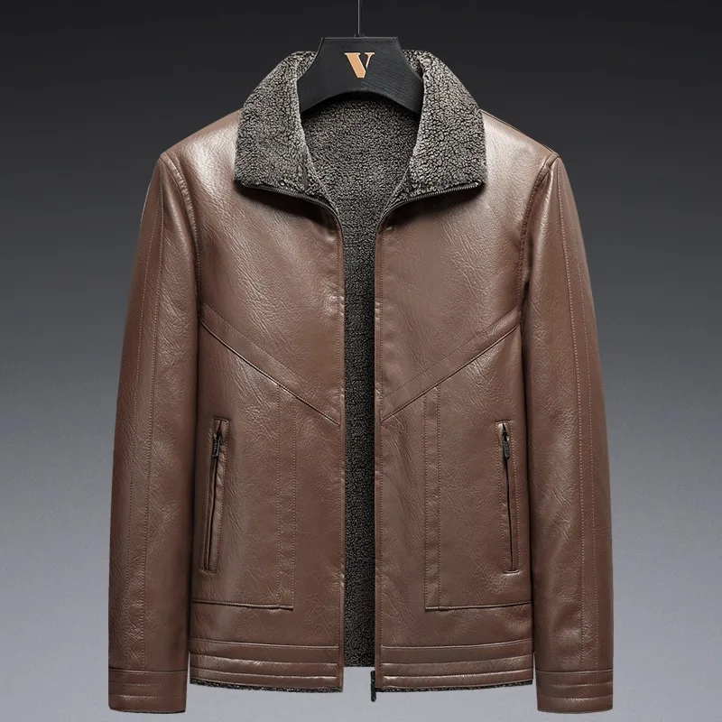 Men Winter Windproof Warm Thick Fleece Leather Jacket Men Fashion Casual Coat Men Brand Outwear Outdoor Classic Leather Clothing
Men Winter Windproof Warm Thick Fleece Leather Jacket Men Fashion Casual Coat Men Brand Outwear Outdoor Classic Leather Clothing